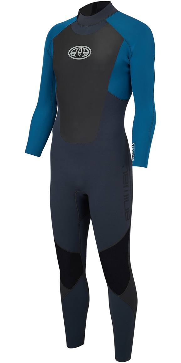 Animal Lava 3-2mm GBS Back Zip Wetsuit Marina Blue AW8SN101.jpg